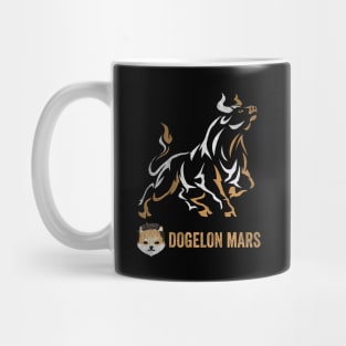 Vintage Bull Market Dogelon Mars Coin To The Moon Crypto Token Cryptocurrency Wallet Birthday Gift For Men Women Kids Mug